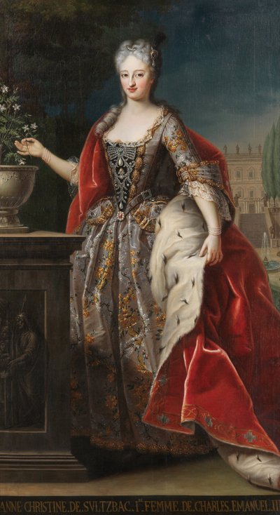 Portrait of Anna Cristina di Sulzbach by Unbekannt Unbekannt